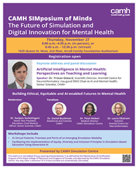 CAMH SIMposium of Minds: The Future of Simulation and Digital Innovation for Mental Health