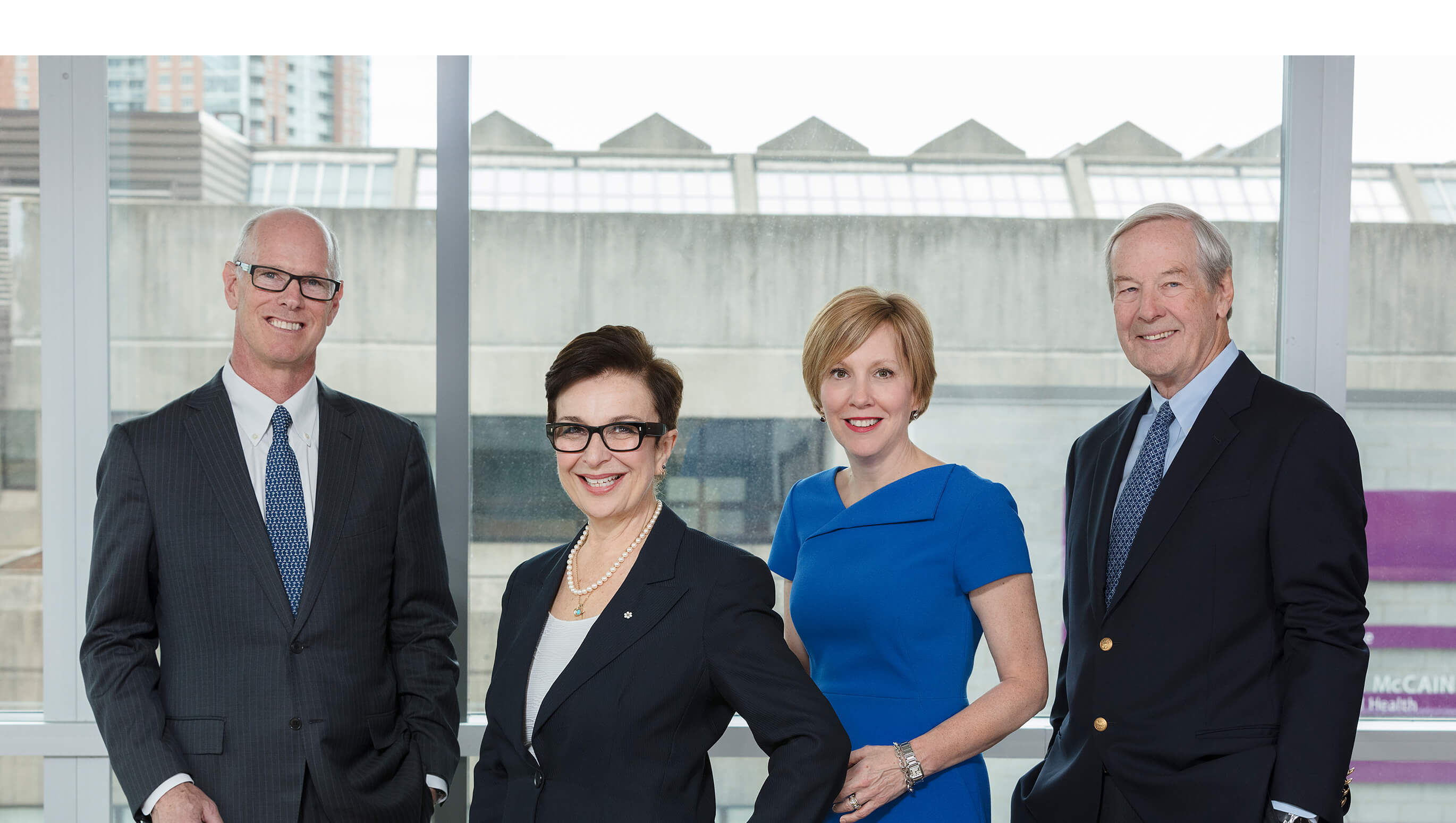 CAMH Leadership; Tom Milroy, Dr. Catherine Zahn, Deborah Gillis, David Wilson