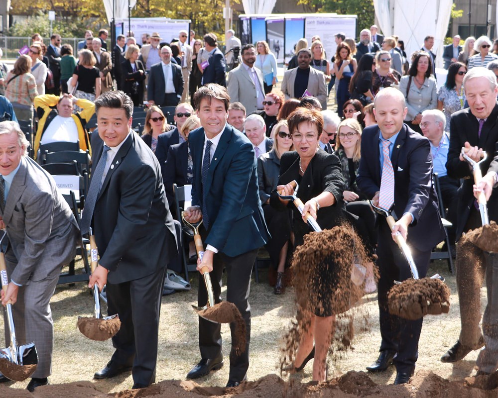 CAMH and community leaders break ground on the McCain Complex Care and Recovery Centre and the Crisis and Critical Care Building