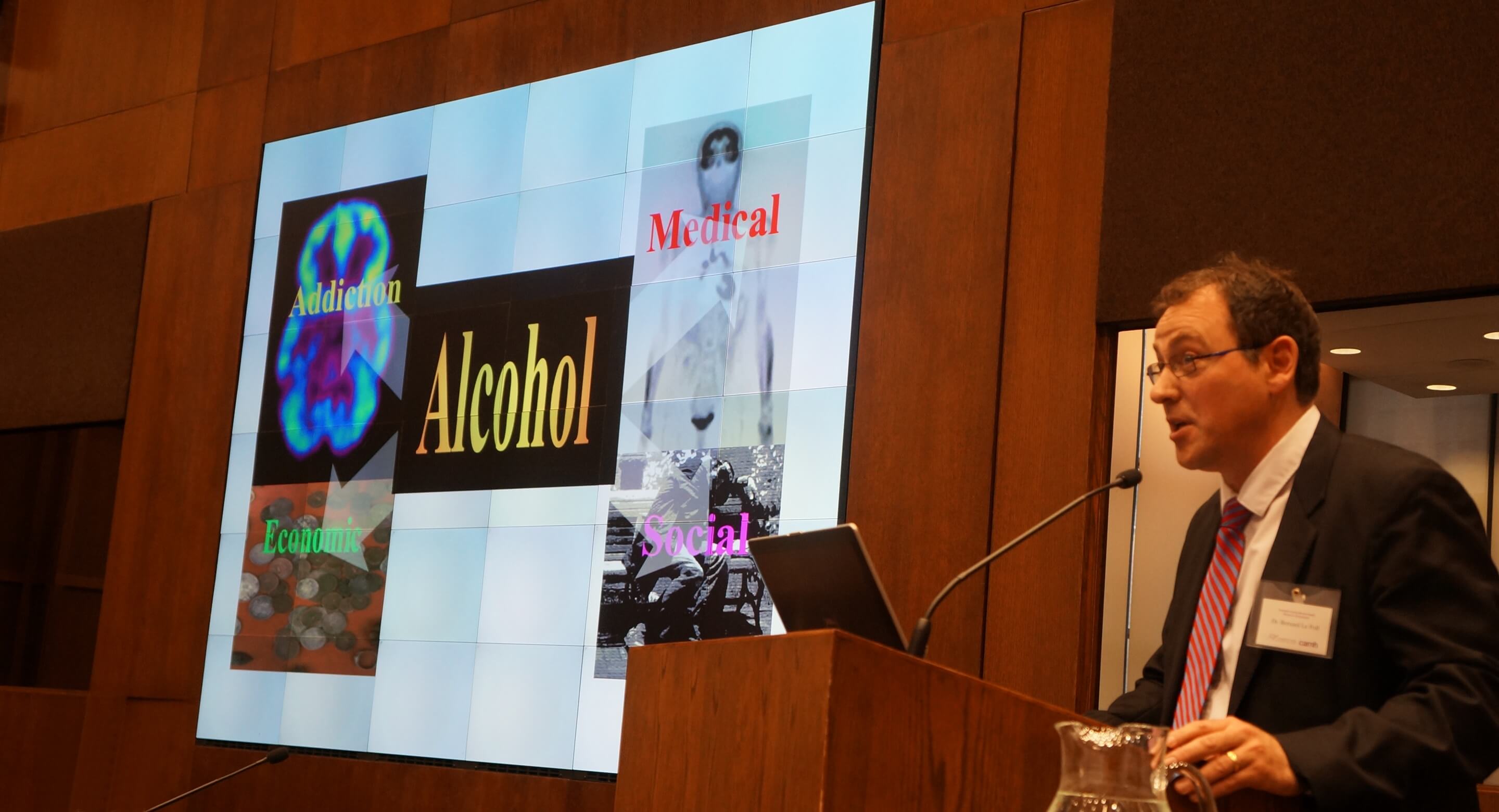 CAMH’s Dr. Bernard Le Foll speaking at the 2017 CAMH Campbell Symposium
