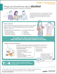 Game Changers: Things you should know about alcohol