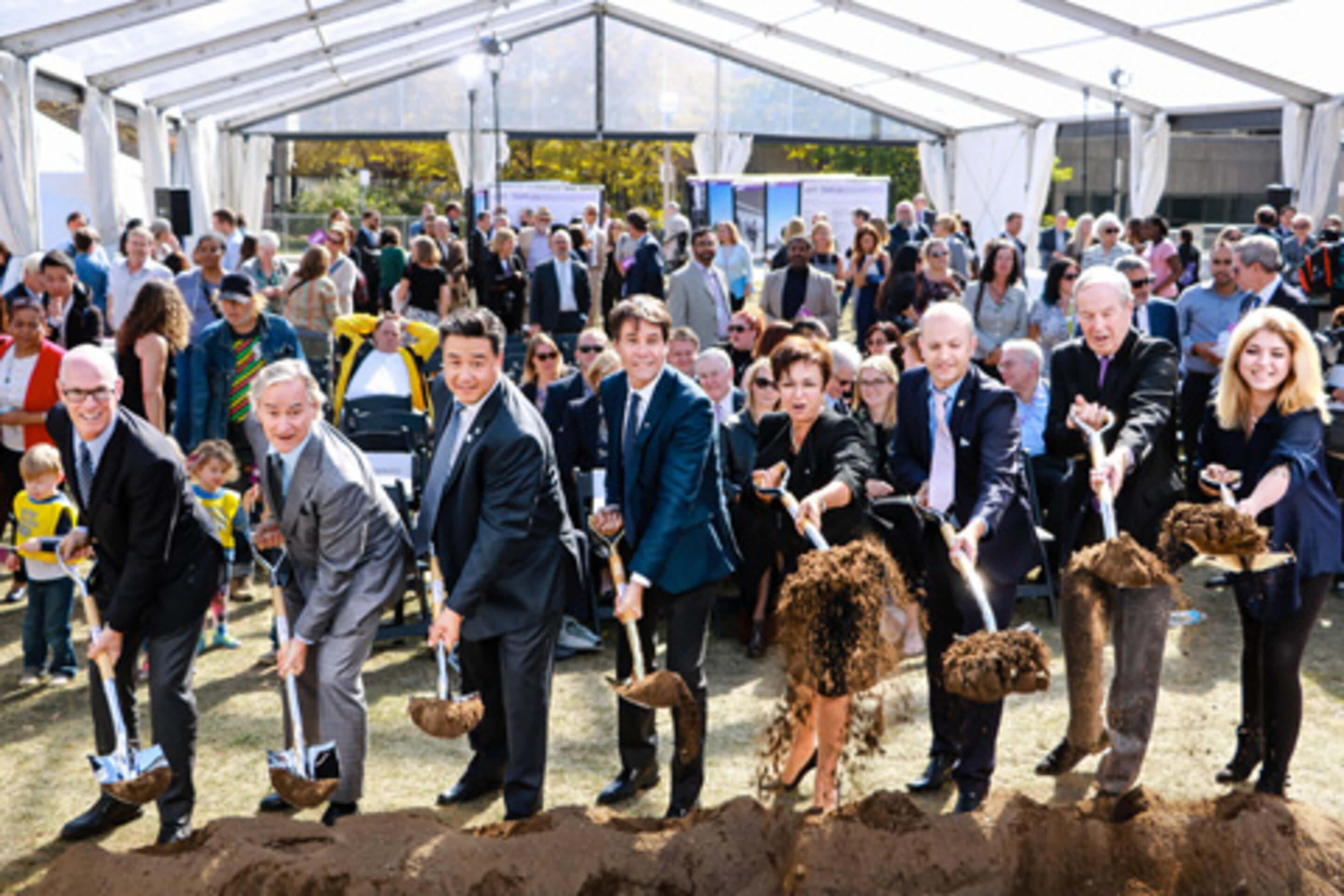 Breaking ground ceremony for Phase 1C of the CAMH Queen Street Redevelopment Project