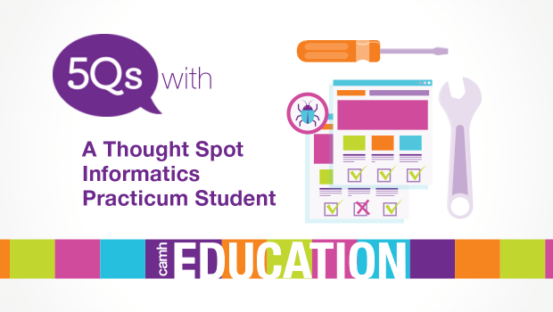 A colourful illustration with the text phrase 