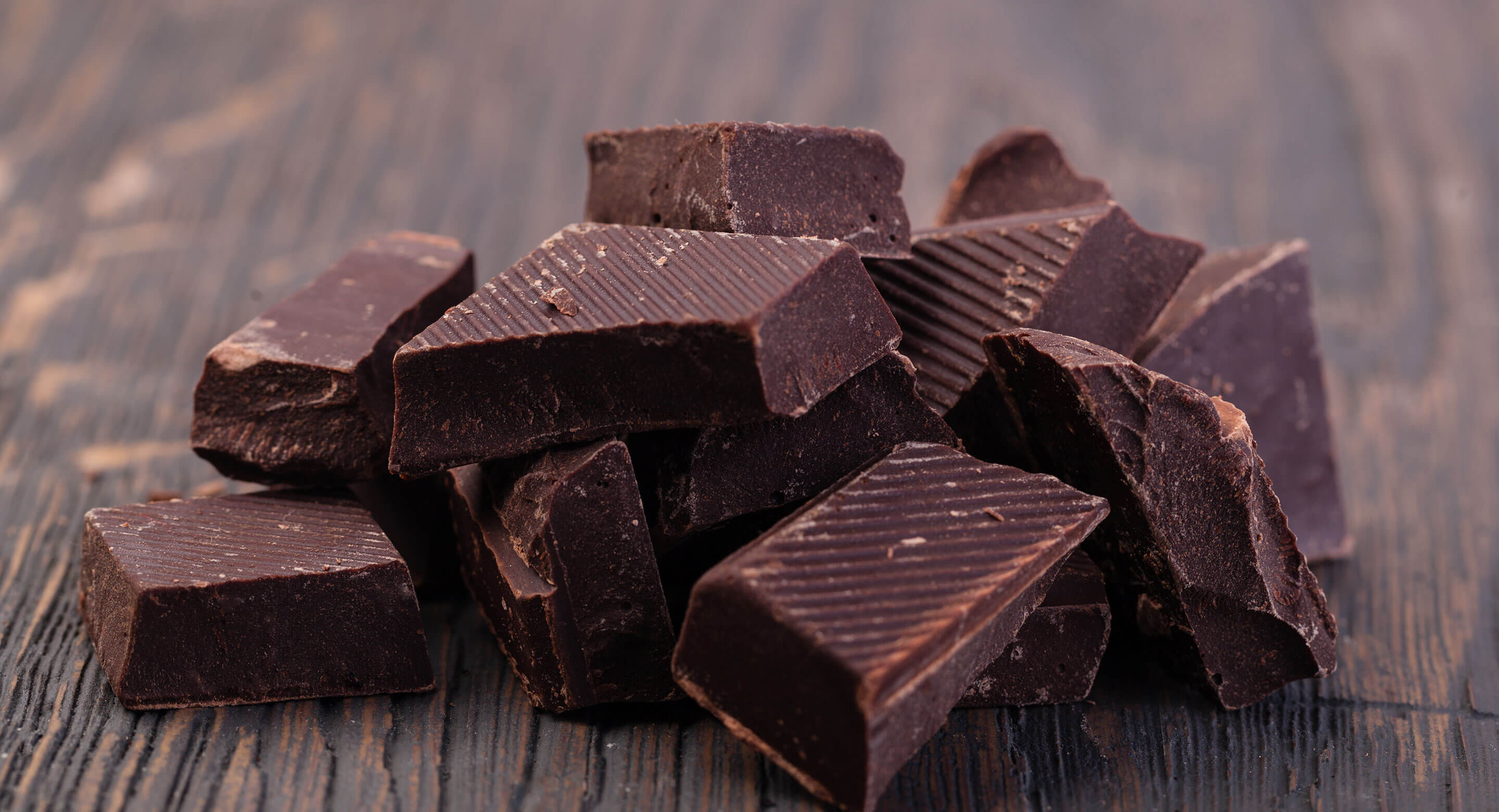 A mouth-watering photo of a pile of bittersweet chocolate.