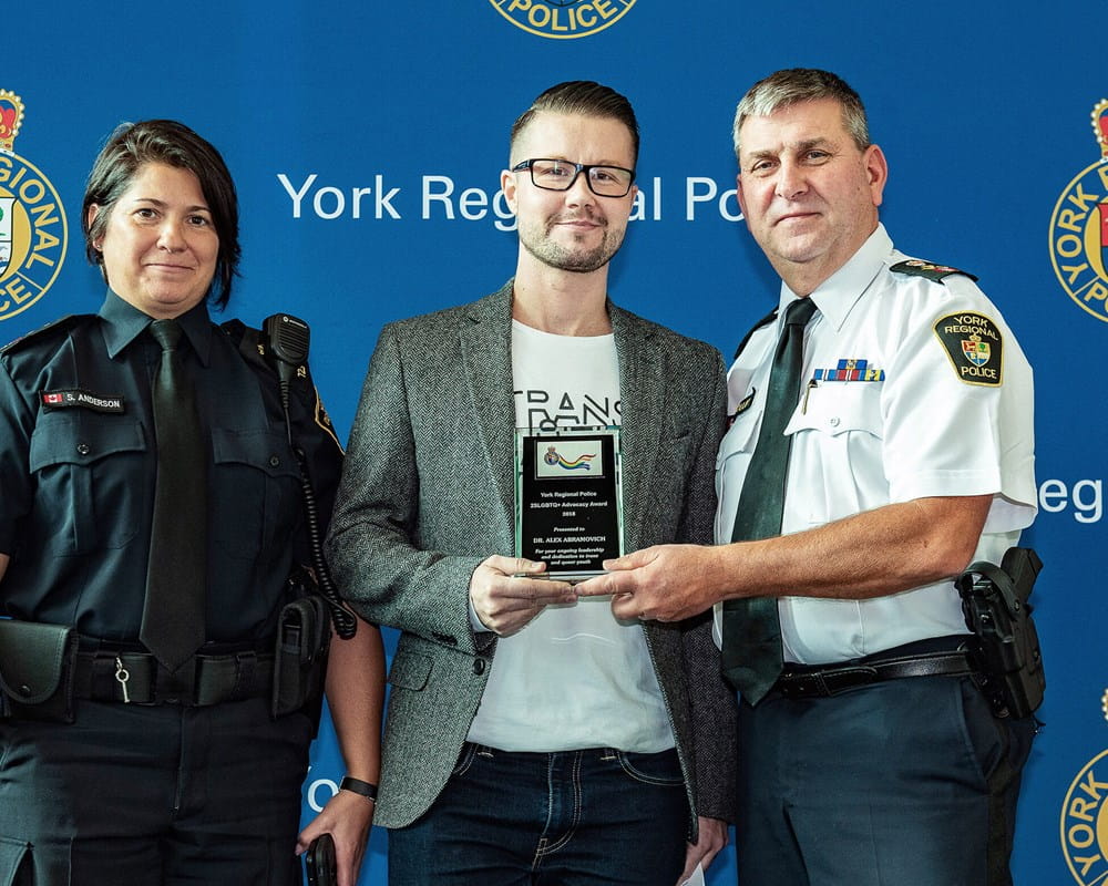 Dr. Alex Abramovich at York Regional Police