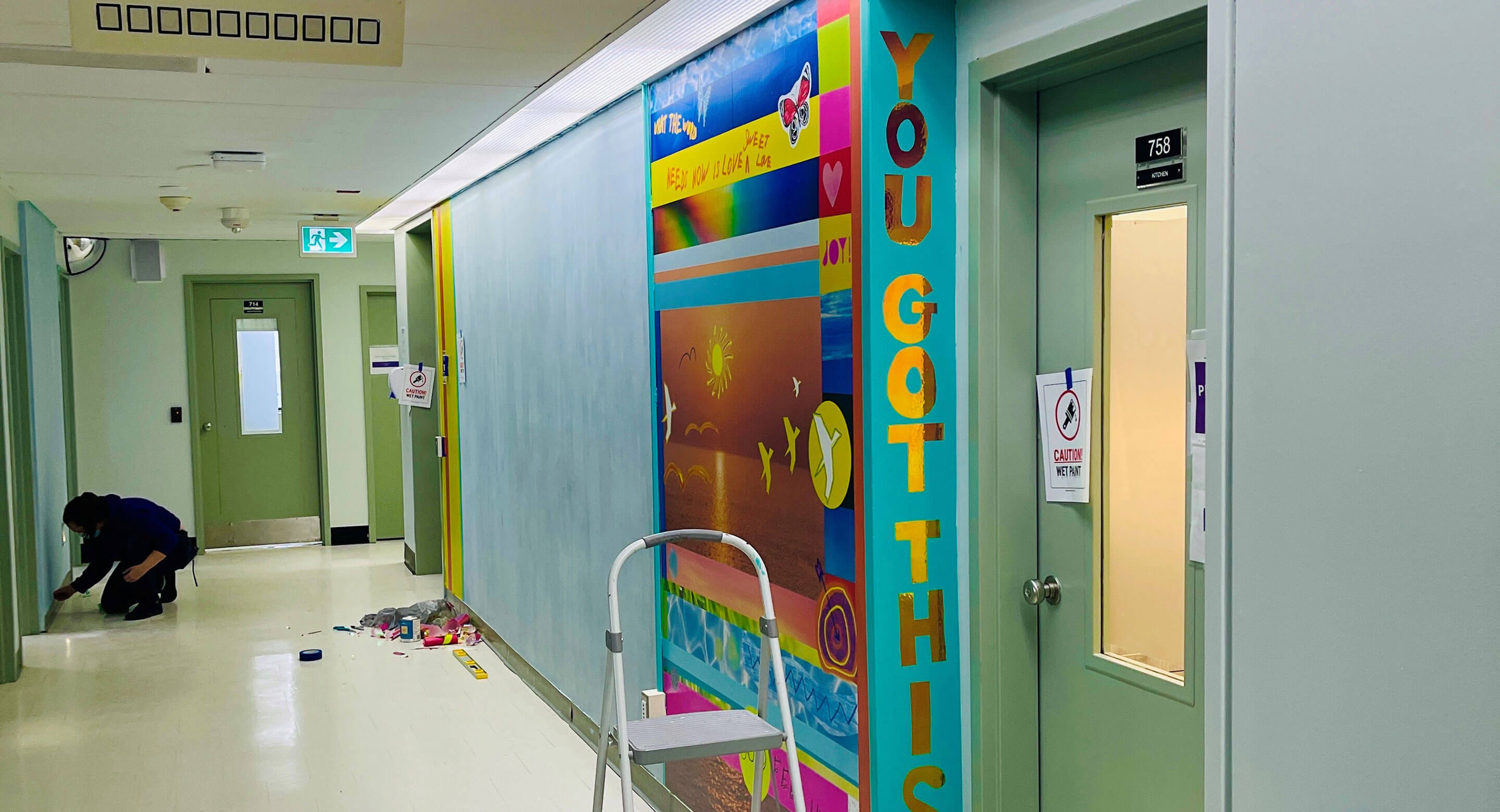 Colour Connects hallway