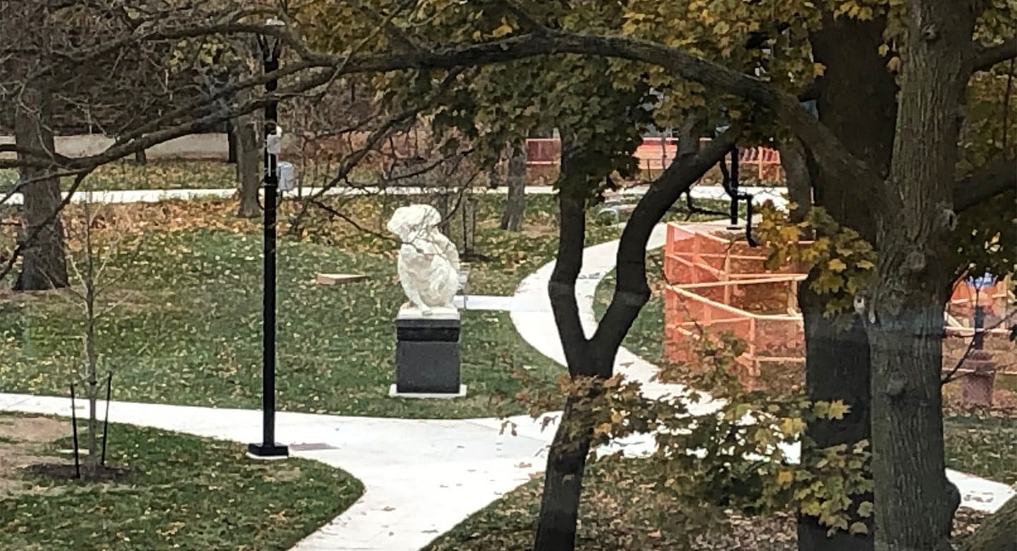 Squirrel statue at TD Commons