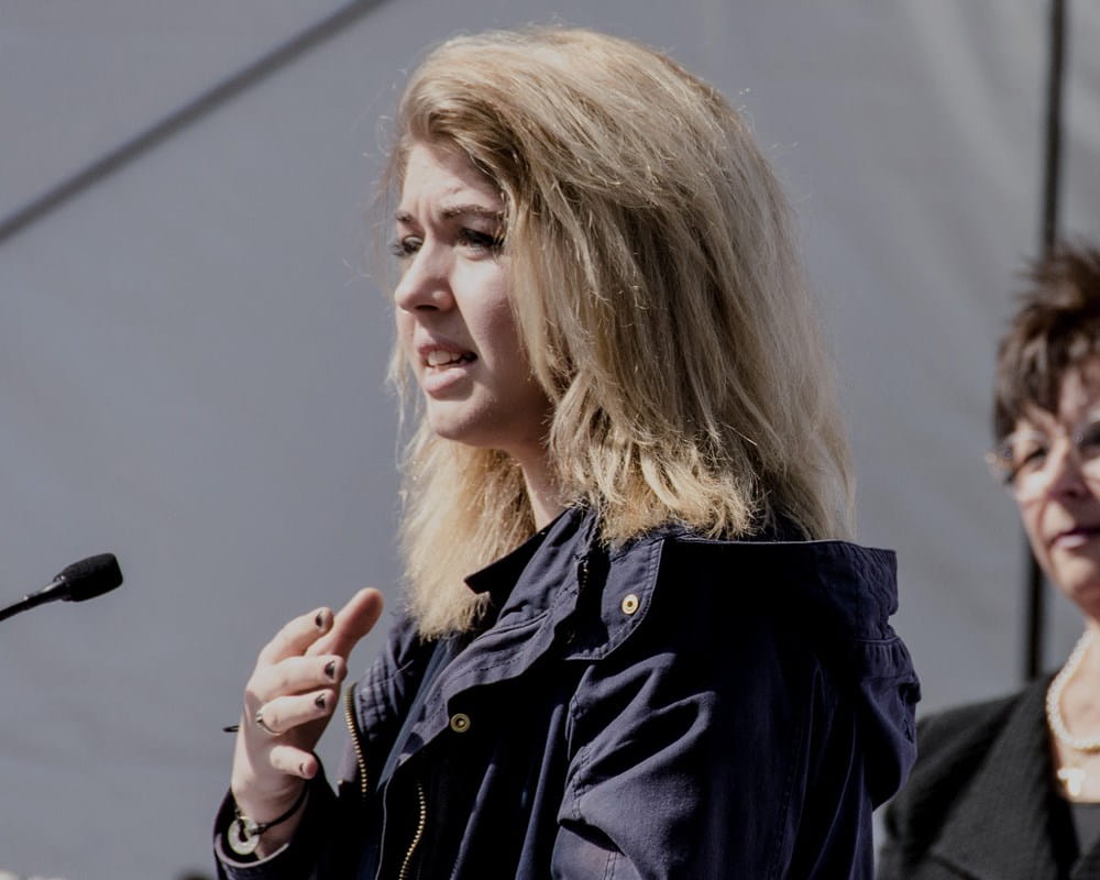 Jessica Rogers speaks during groundbreaking of Phase 1C of CAMH's Queen Street Site Redevelopment Project