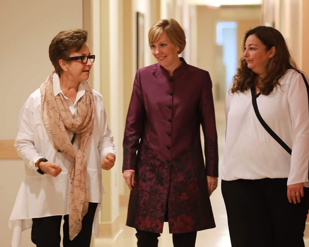 Dr. Catherine Zahn, Deborah Gills, and Dr. Sophie Soklaridis