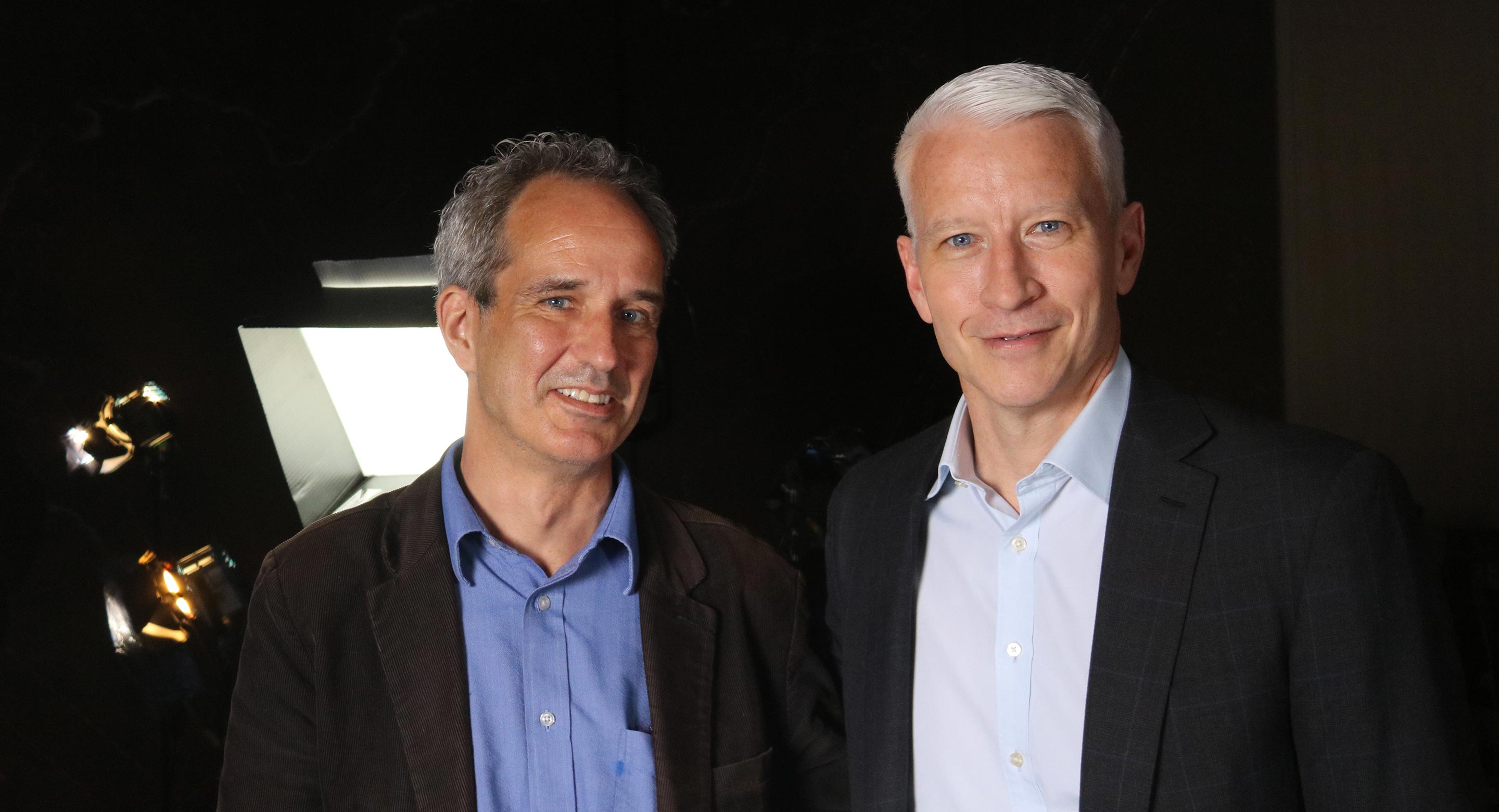 CAMH Senior Media Relations Specialist Sean O’Malley and Anderson Cooper