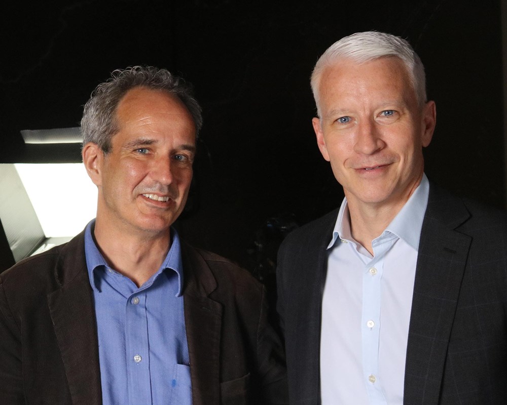 CAMH Senior Media Relations Specialist Sean O’Malley and Anderson Cooper