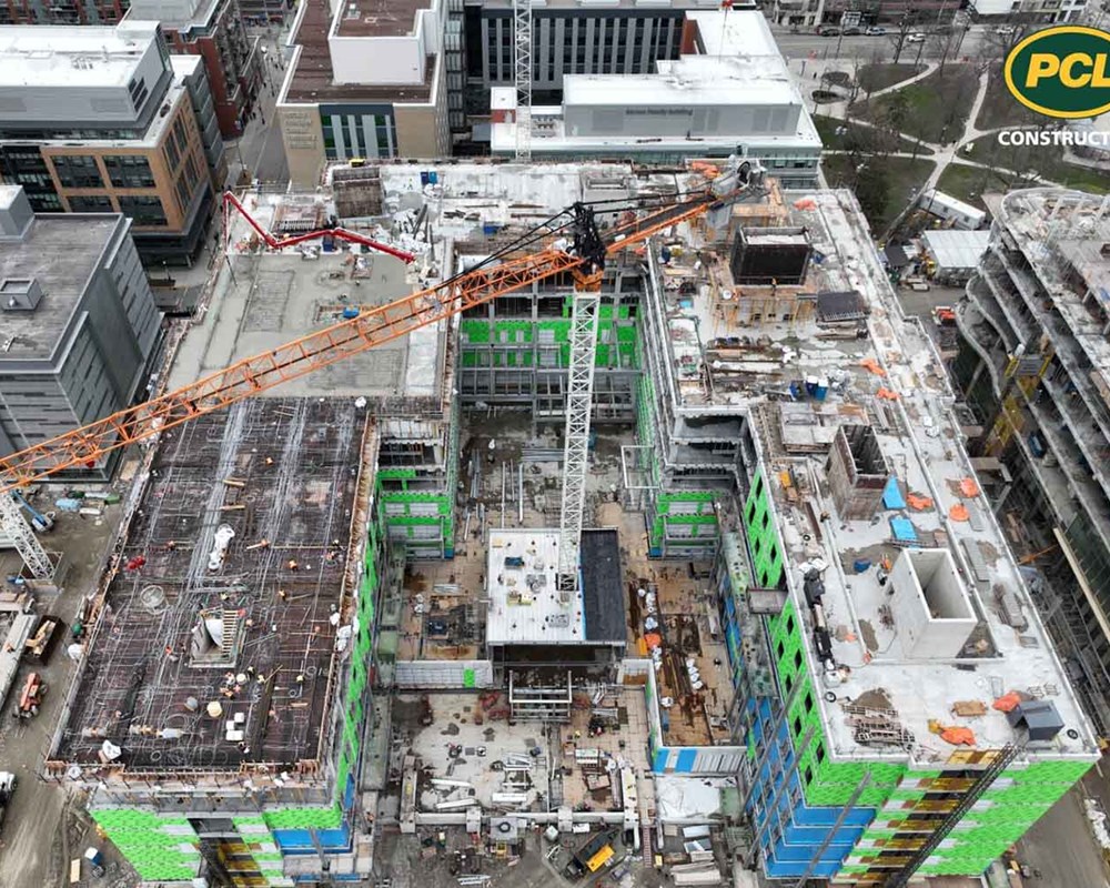 Aerial shot of Phase 1D